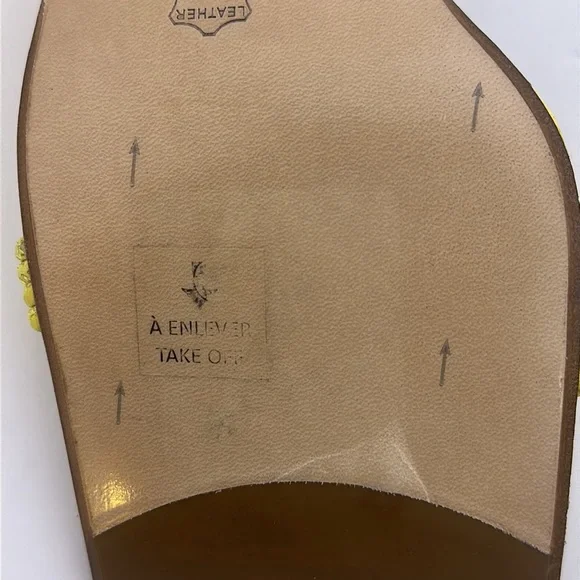 Miista Yellow Snake Animal Print Amy Sandals, New, Size 35 - Picture 9 of 10